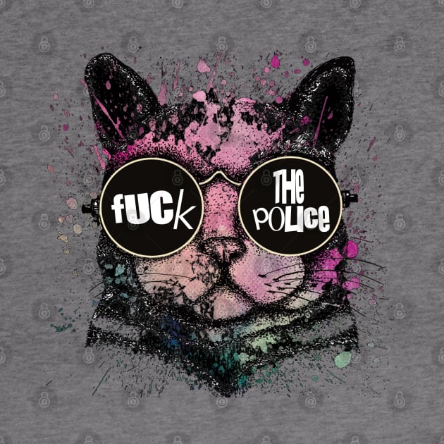 Fuck the police cat by RataGorrata